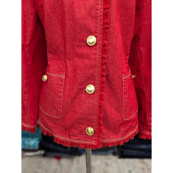 Joan Rivers Red Blazer in 18W - Picture 2 of 4